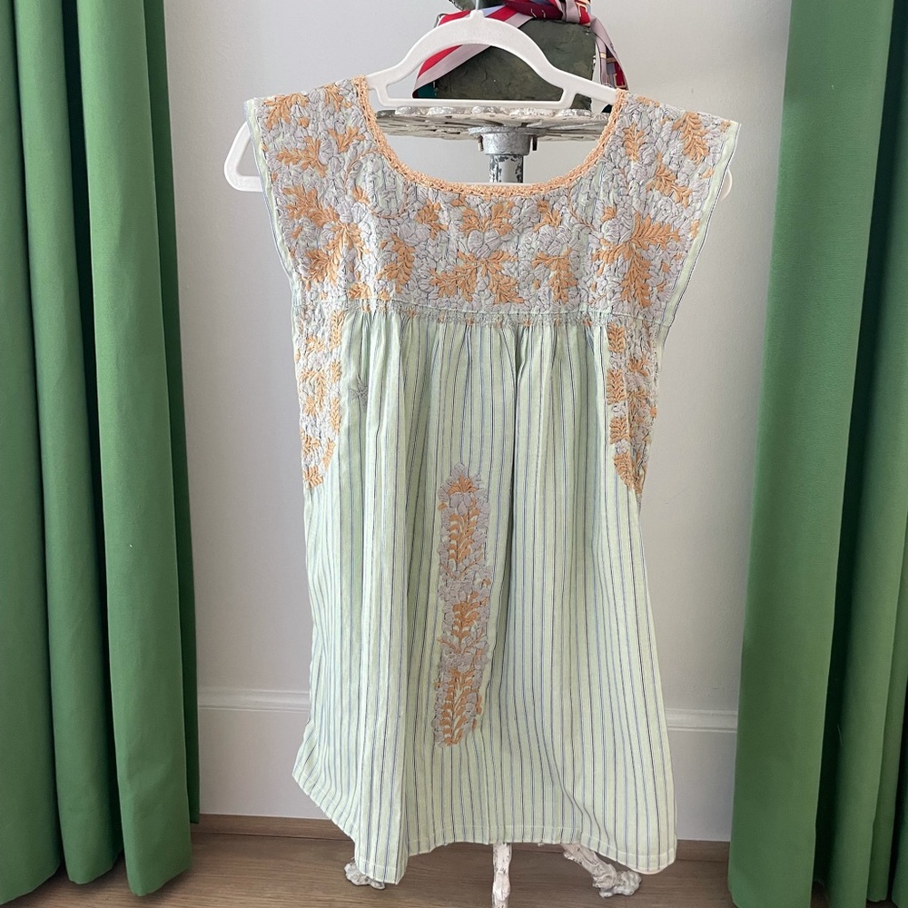 Mi Golondrina Flores Blouse XS